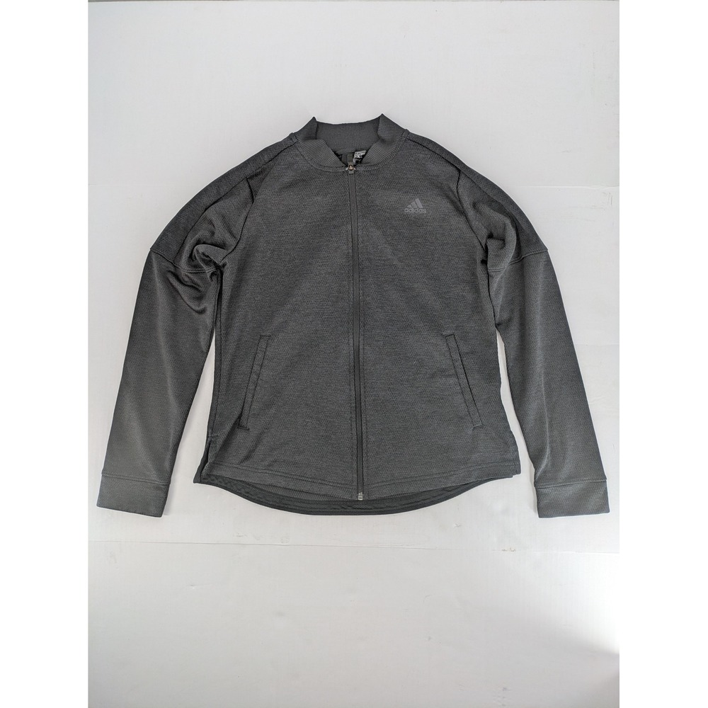Adidas ClimaWarm Track Jacket Women Small Black Full Zip Bomber DH8155 Athletic